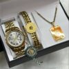 Male Wrist Watch and Jewelry
