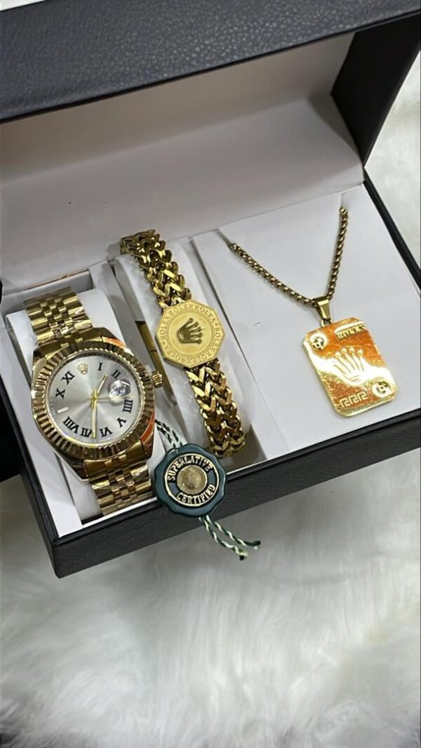 Male Wrist Watch and Jewelry